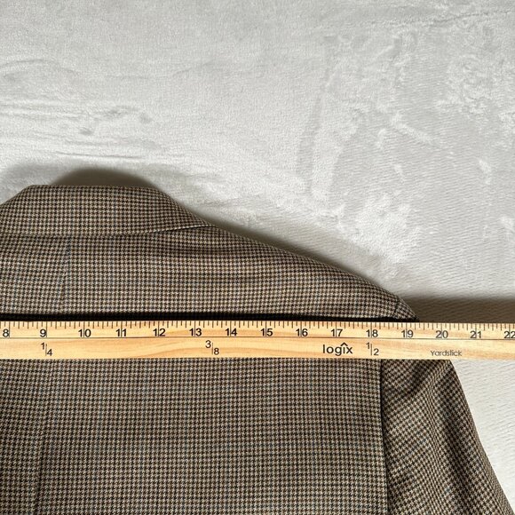 Lauren Ralph Lauren Blazer Men Size 42L Two Button Jacket Silk Wool Herringbone - Picture 5 of 9